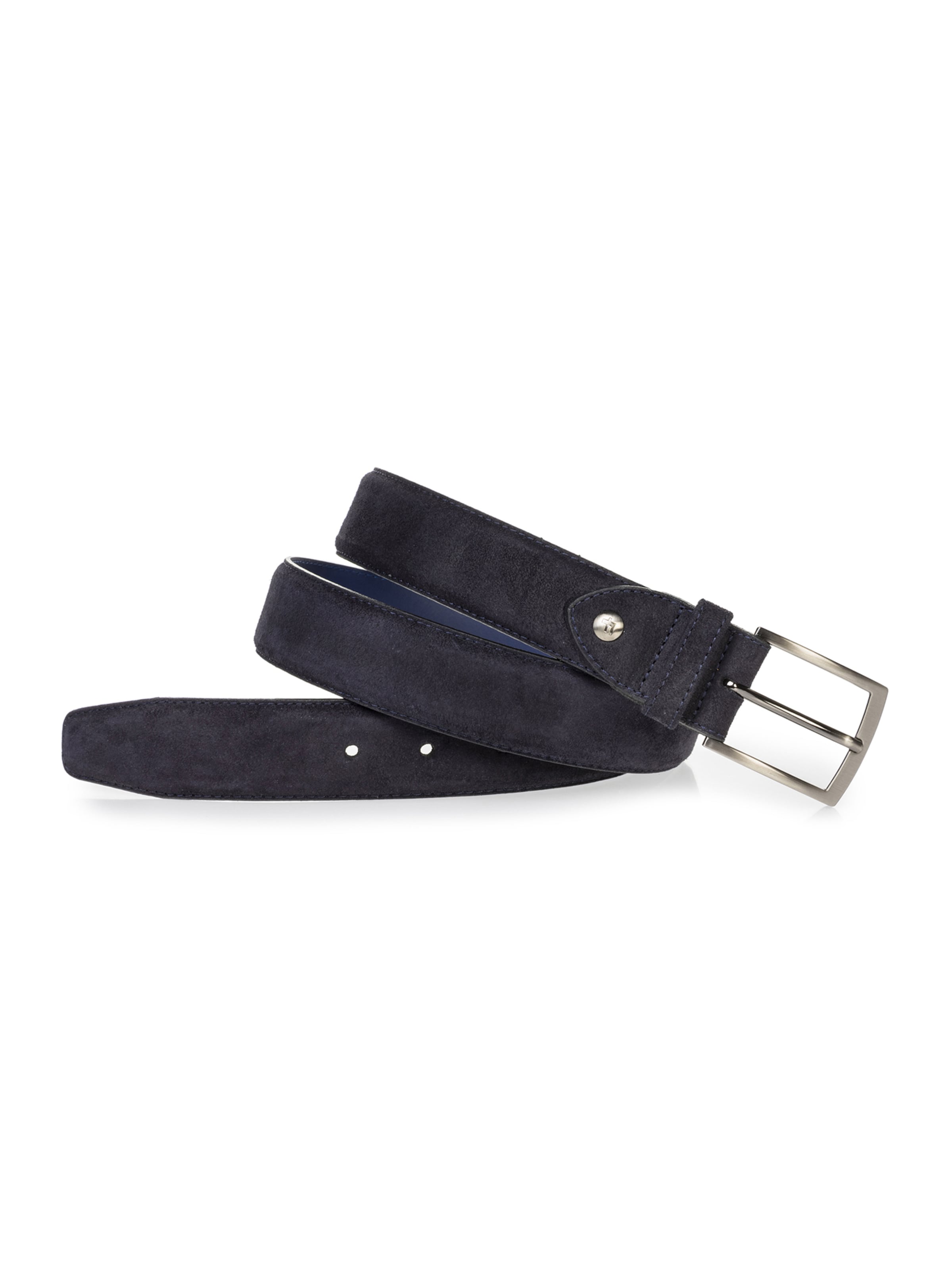 Floris van Bommel Riem 'De Belter 15' in Blauw: voorkant