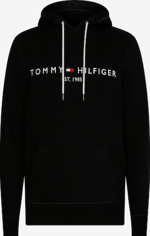 Bluză de molton de la Tommy Hilfiger Big & Tall pe negru: față