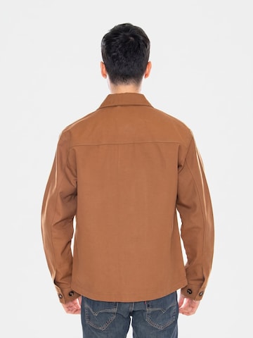 Only & Sons Comfort Fit Skjorte 'ONSRONNIE Toasted Coconut' i brun