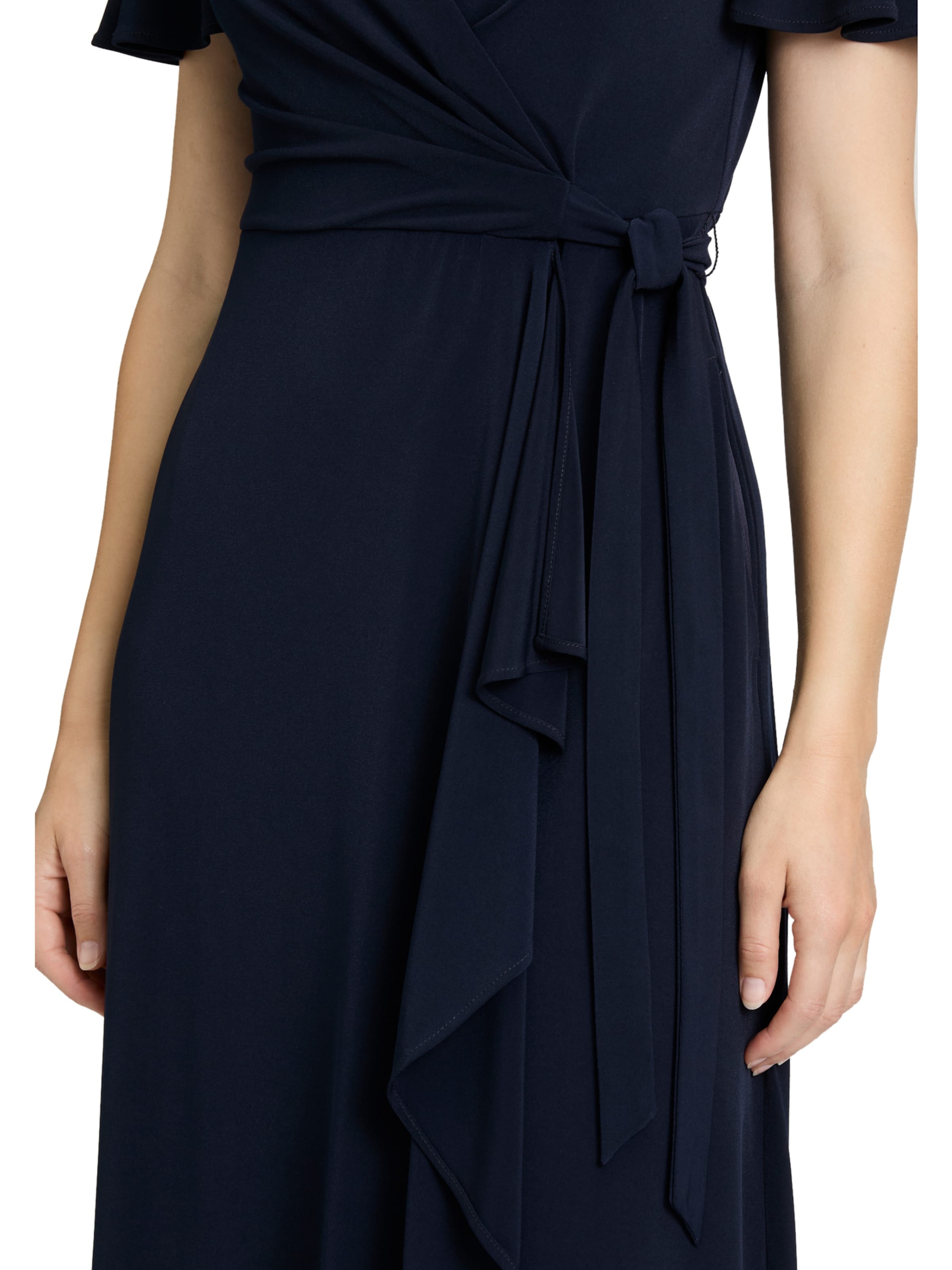 Vera Mont Jerseykleid kurzarm in Blau