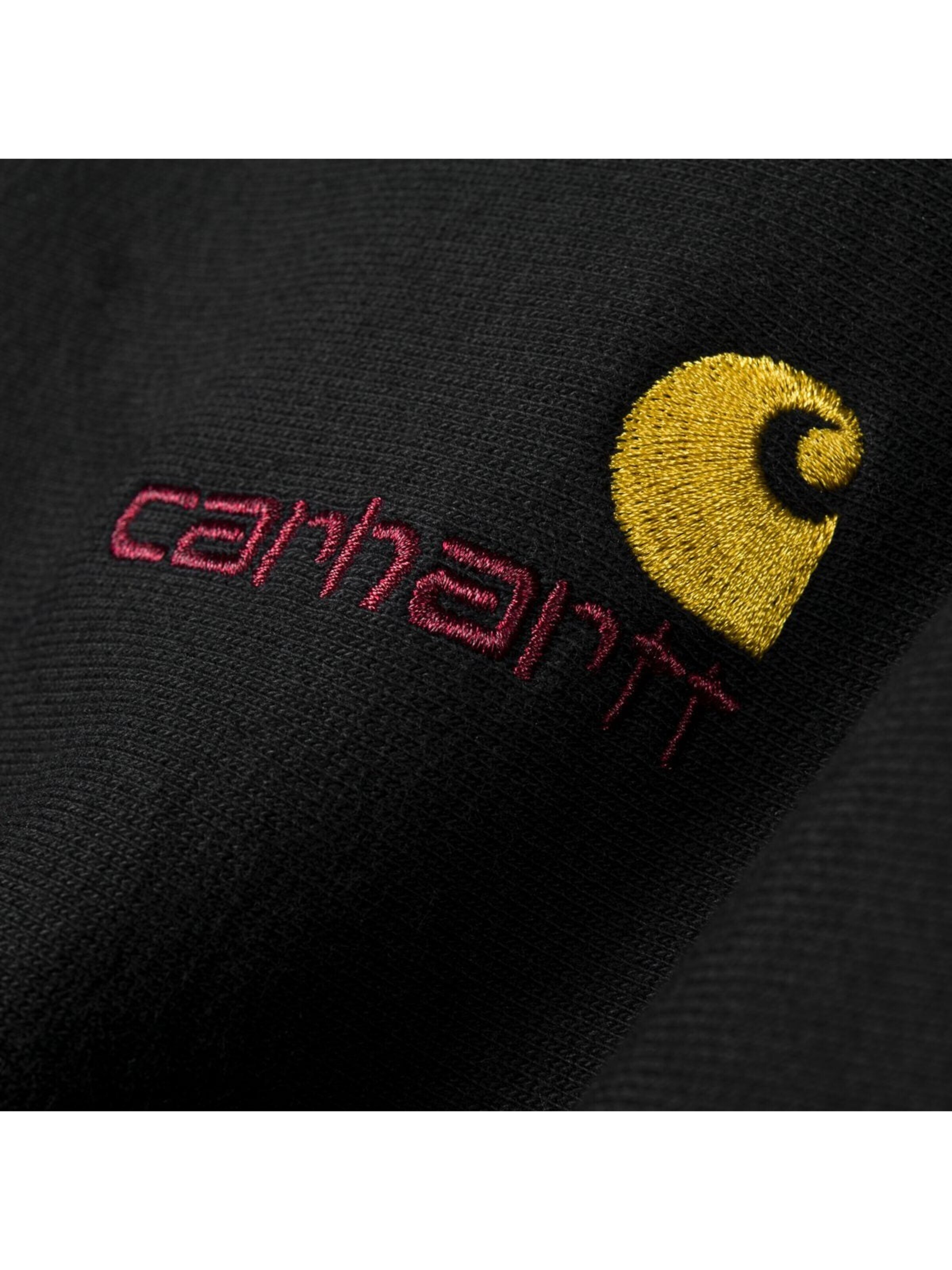 Carhartt WIP Pullover 'American Script'‌‌‌‌‌‌‌‌ in Schwarz