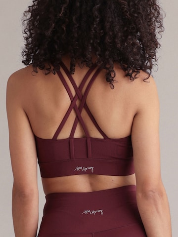 Bustier Soutien-gorge de sport 'Criss Cross' Hey Honey en rouge