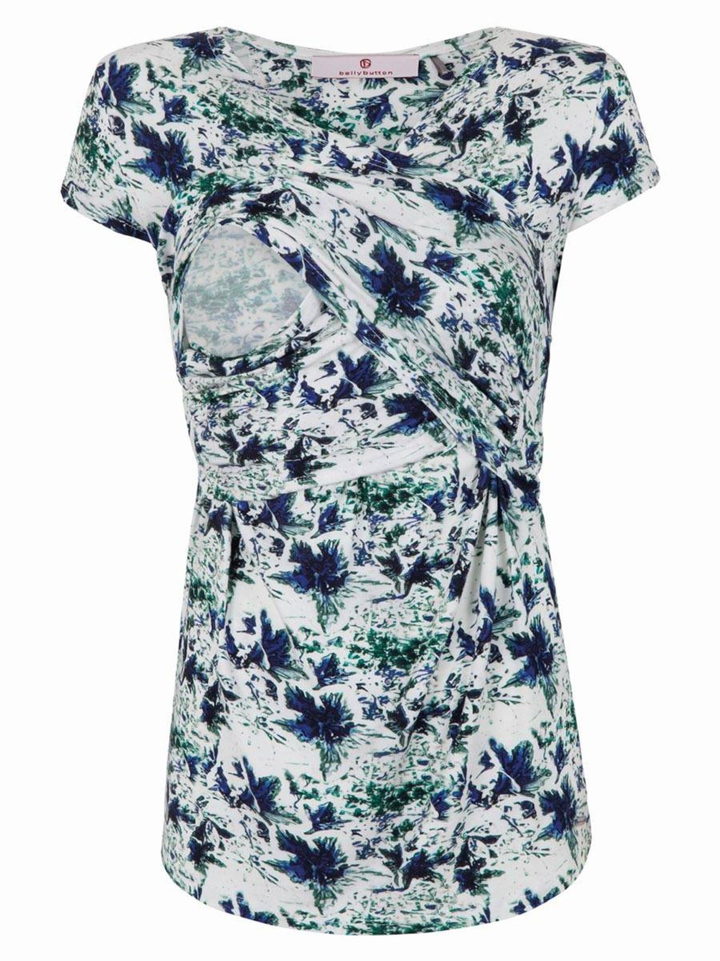 BELLYBUTTON Blouse 'T-Shirt mit Stillfunktion' in Blue