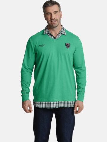 Charles Colby Sweatshirt 'Earl Farin' in Groen: voorkant