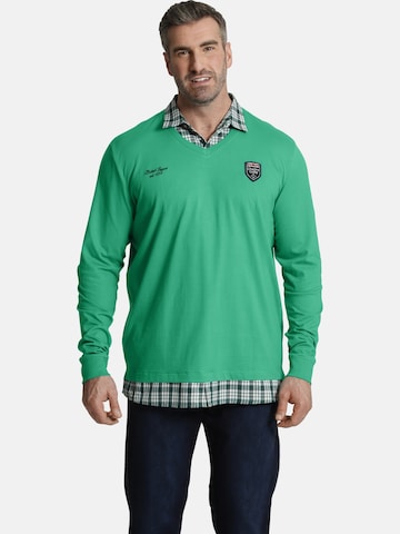 Charles Colby Sweatshirt 'Earl Farin' in Green: front