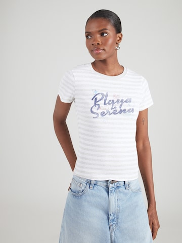 Tricou de la HOLLISTER pe alb: față