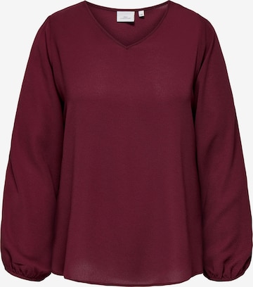 Camicia da donna 'CARVICA' di ONLY Carmakoma in rosso: frontale
