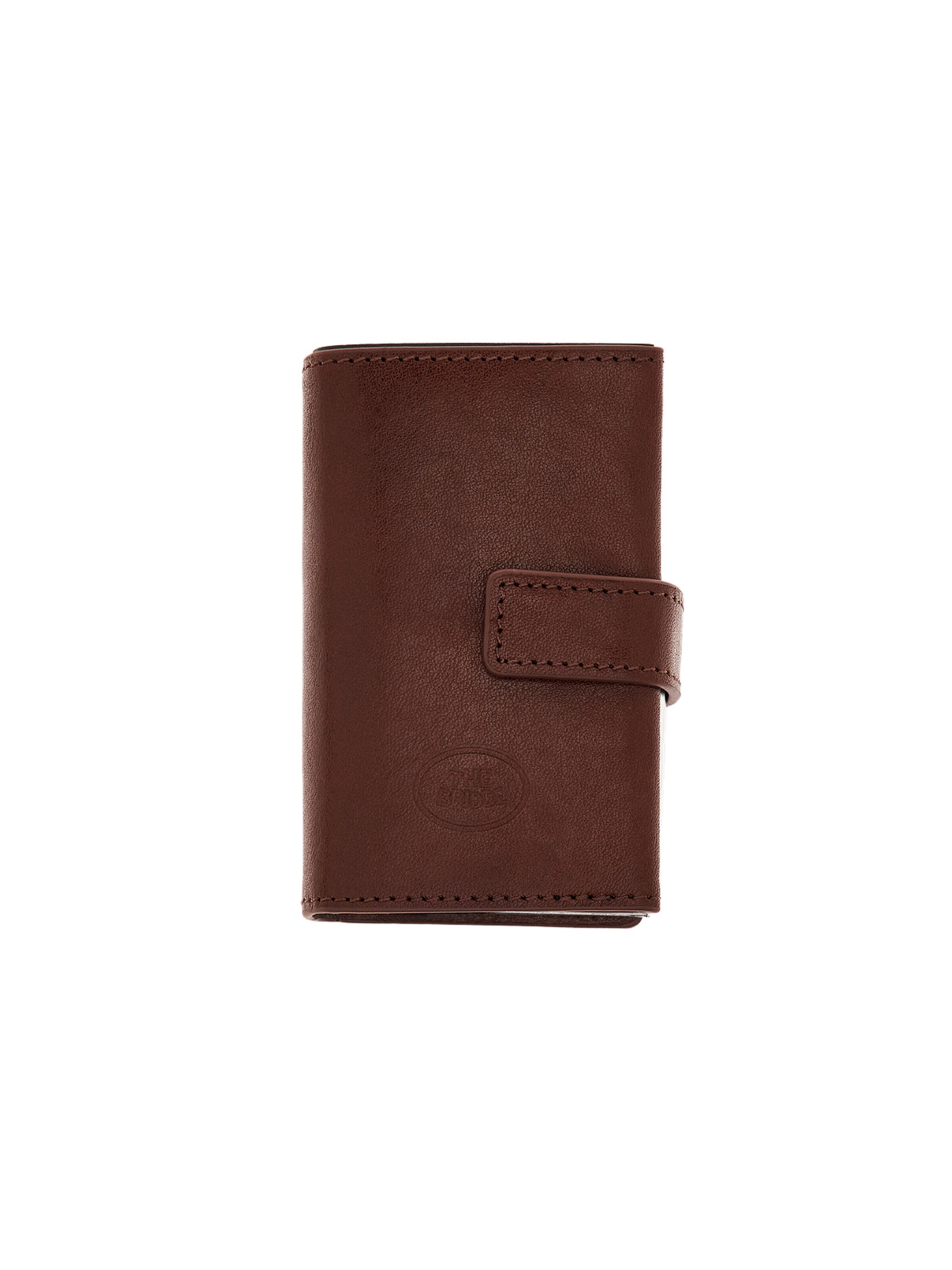 The Bridge Wallet in Brown: front