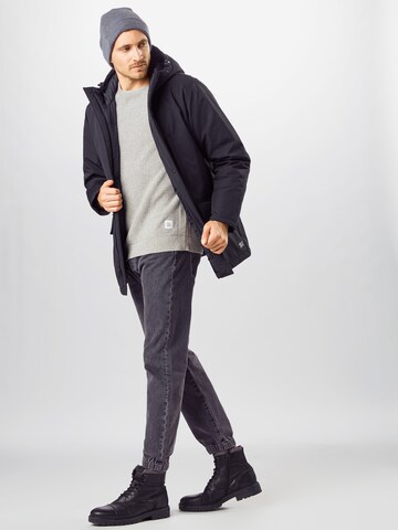 LEVI'S ® Regular Fit Jacke 'Woodside Utility Parka' in Schwarz