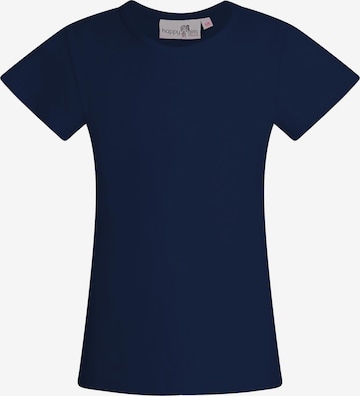 happy girls T-shirt i blå: framsida