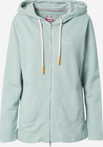 LIEBLINGSSTÜCK Sweat jacket 'Casidy' in Green: front