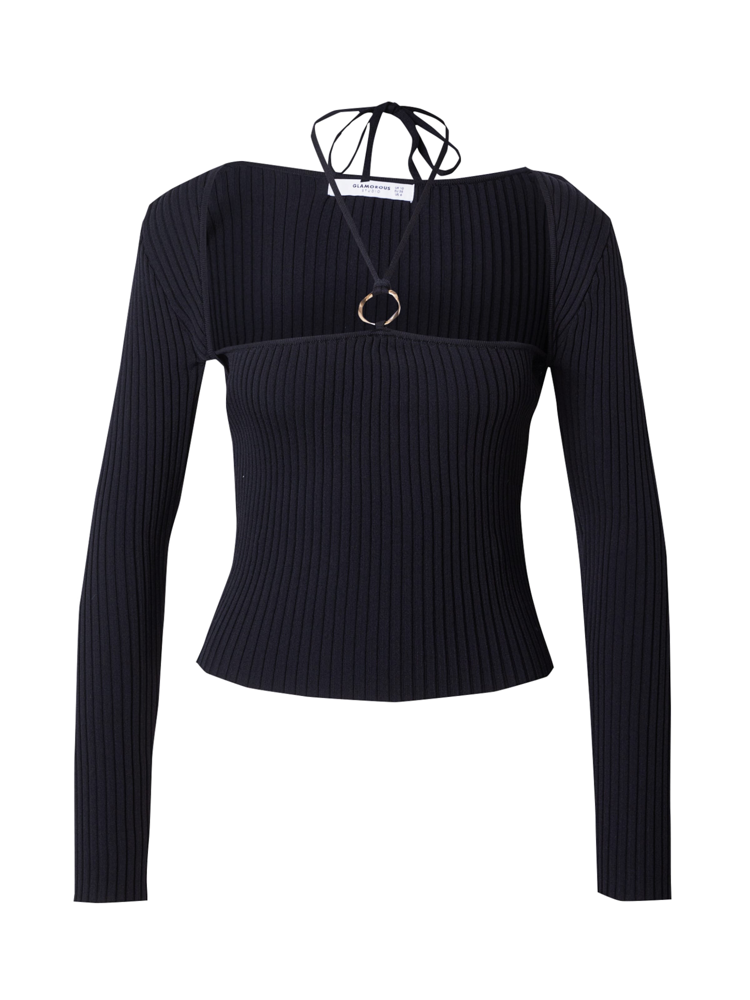 GLAMOROUS Tričko – černá: přední strana