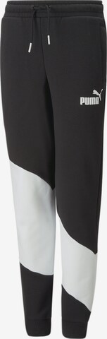 PUMA Tapered Pants in Black: front