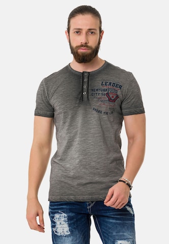 CIPO & BAXX Shirt in Grey: front