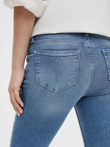 MAMALICIOUS Slimfit Jeans 'Arctic' in Blauw