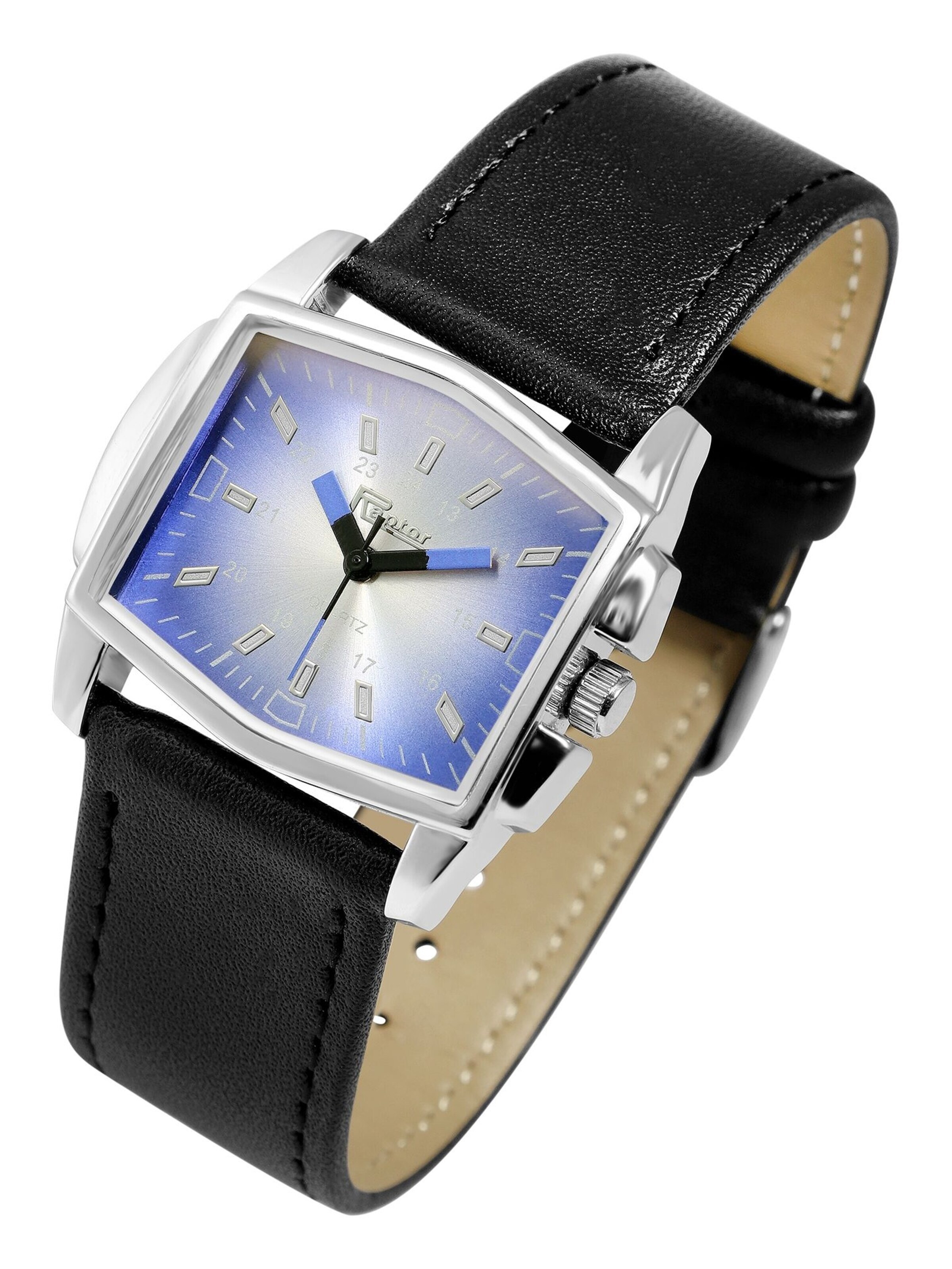 Raptor Analog Watch 'Ruthy, Mineralglas' in Black: front