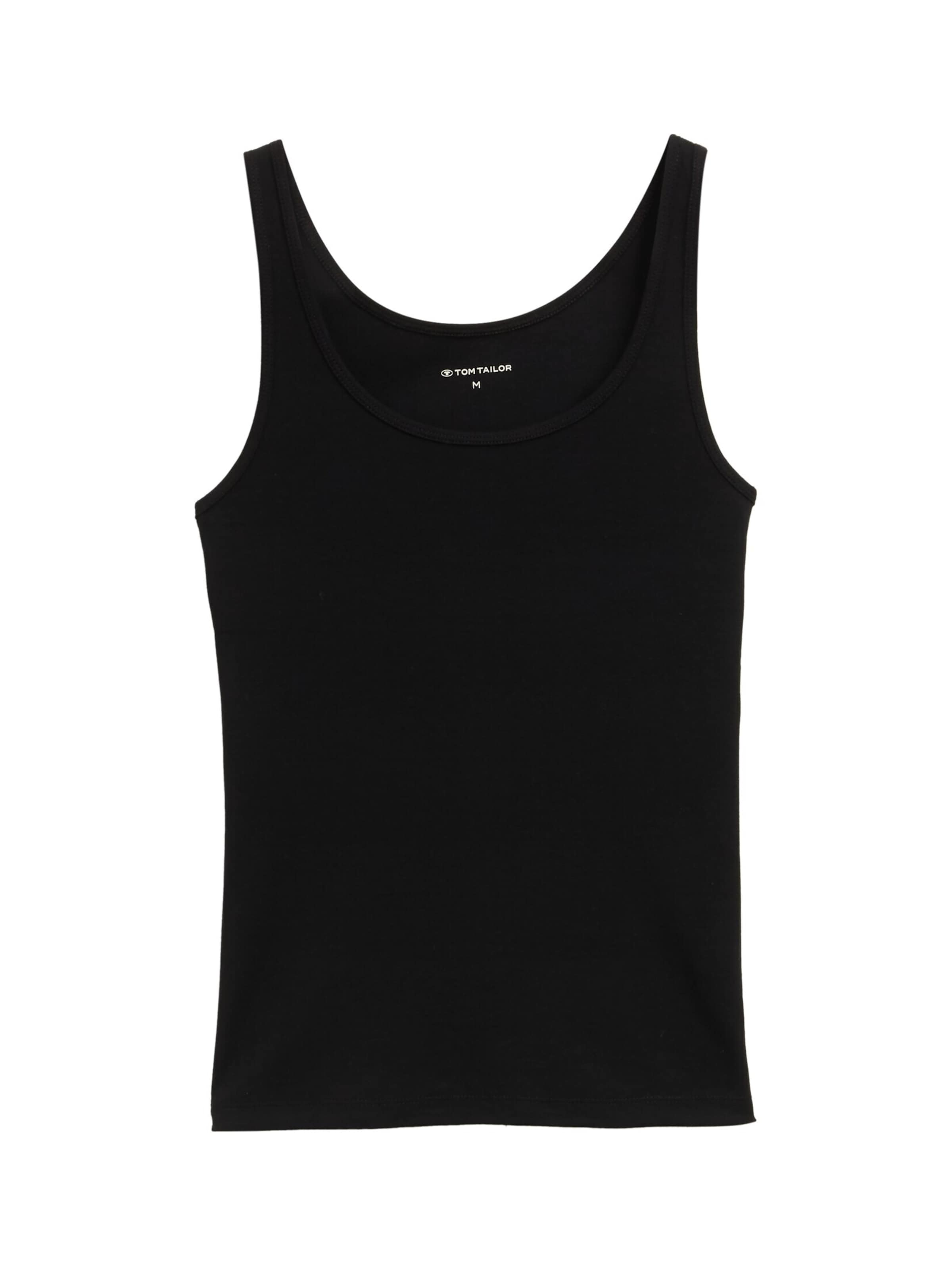 TOM TAILOR Top in Black: front