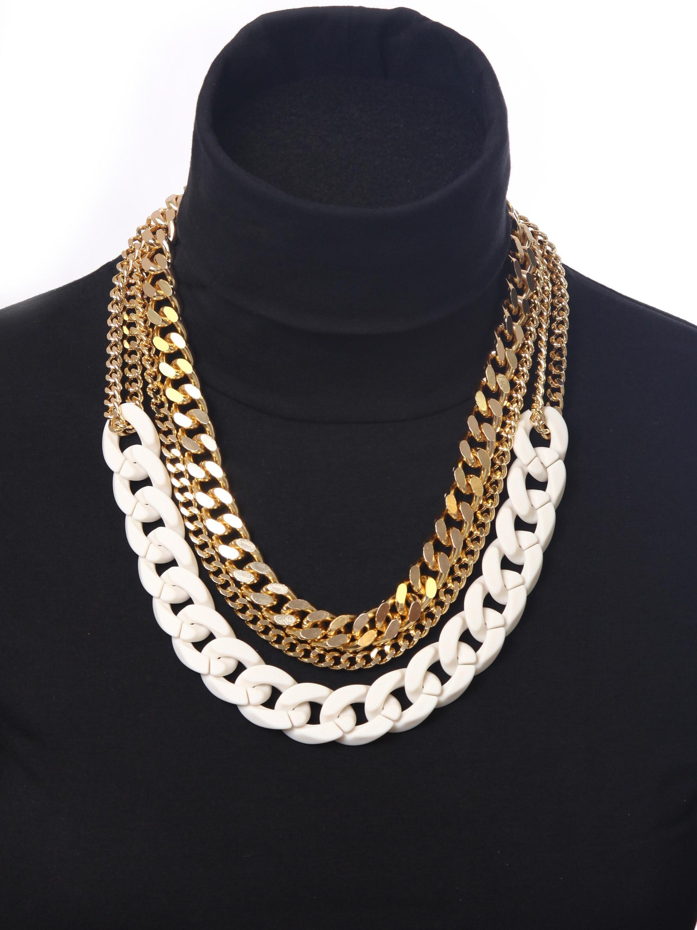 COLLEZIONE ALESSANDRO Necklace 'Antonia' in Beige