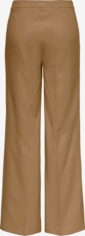 ONLY Wide leg Pleat-Front Pants 'WENDY' in Brown