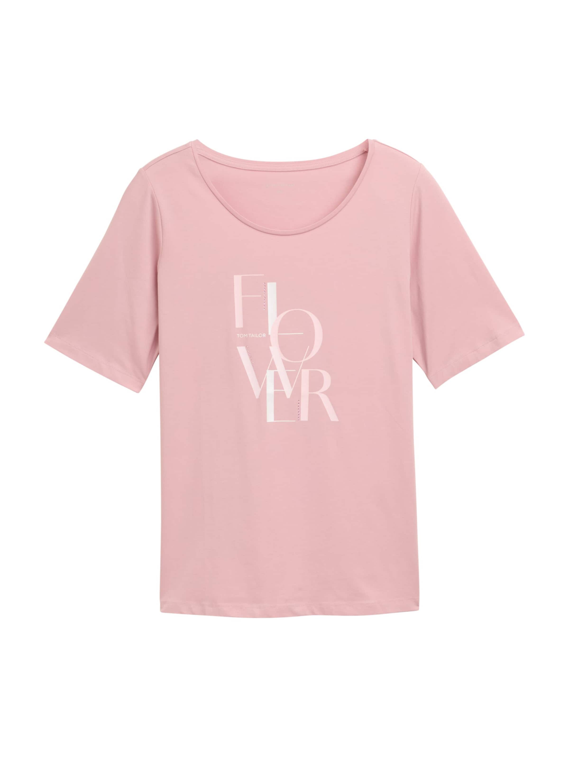 Tom Tailor Women + T-Shirt in Pink: Vorderseite