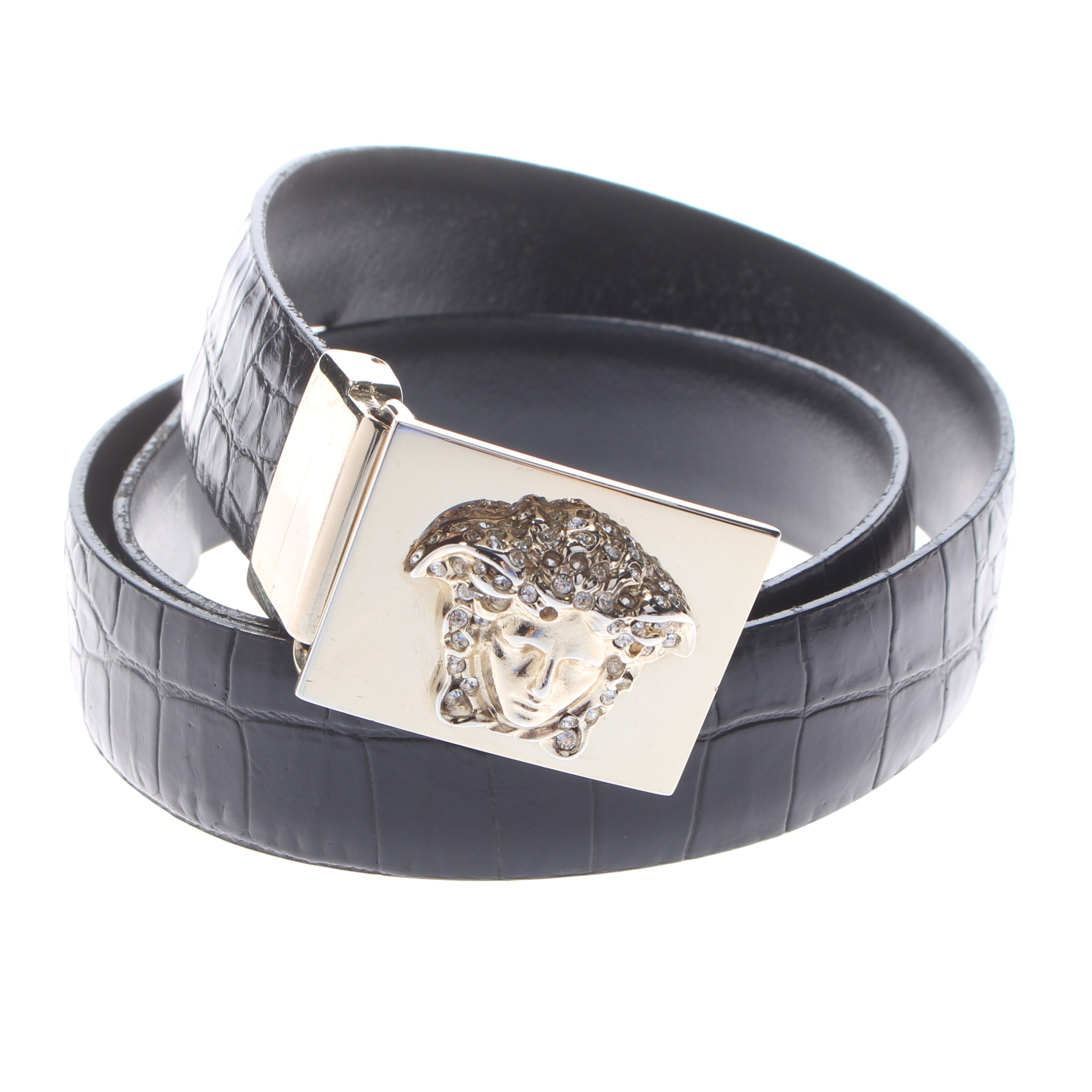 VERSACE Gürtel M in Schwarz: Vorderseite