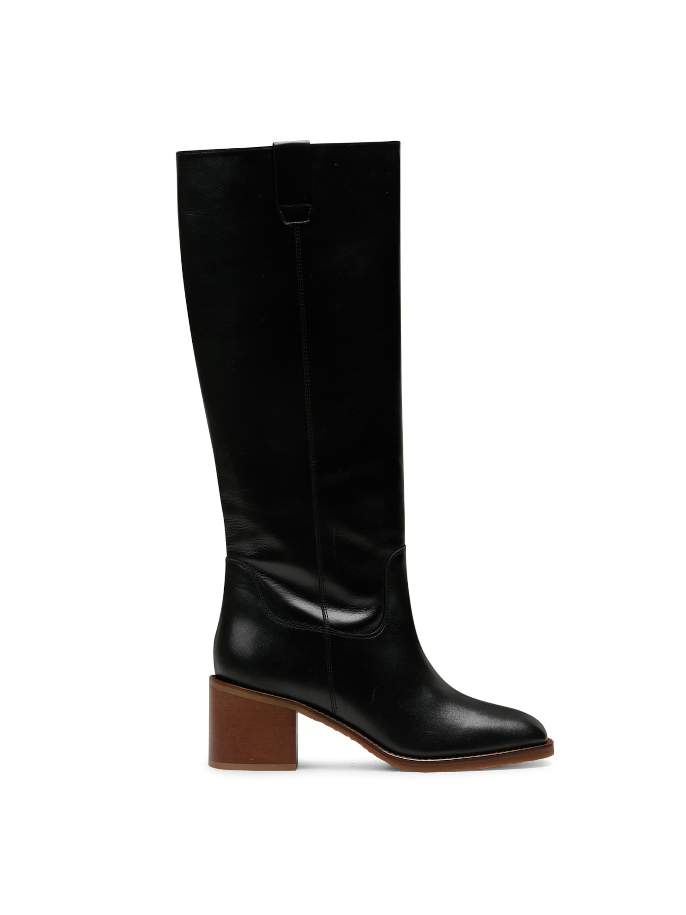 Maison 123 Laarzen ' Victoria' in Zwart: voorkant