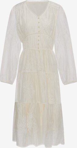 Usha Dress in Beige: front