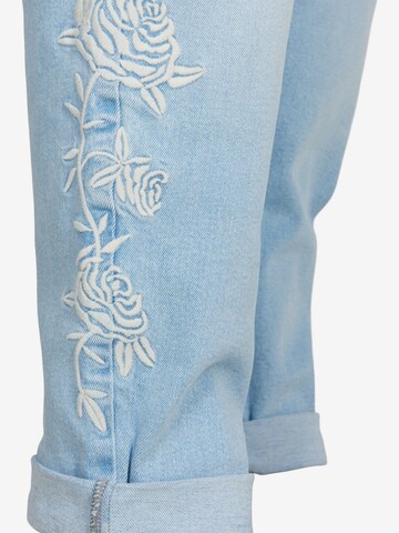 Zizzi Regular Jeans 'MILLE' in Blauw