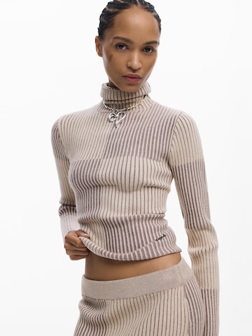 Desigual Пуловер в бежово: отпред