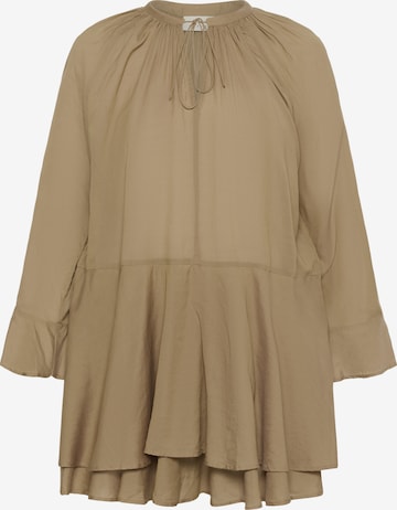 Kaffe Tunika 'KAflora' i brun: forside