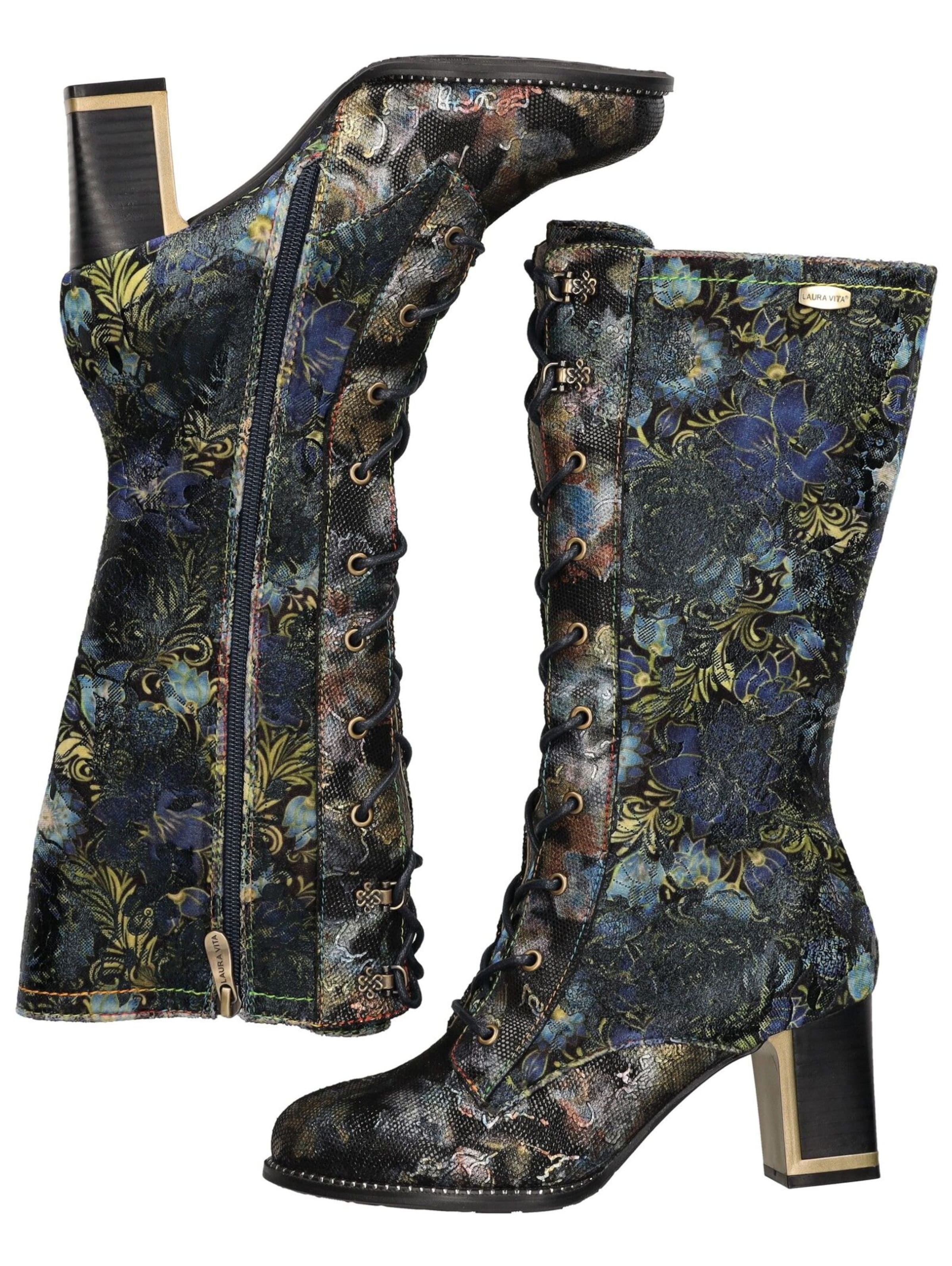 Bottes à lacets Laura Vita en bleu