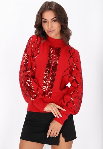 faina Pullover in Rot: Vorderseite