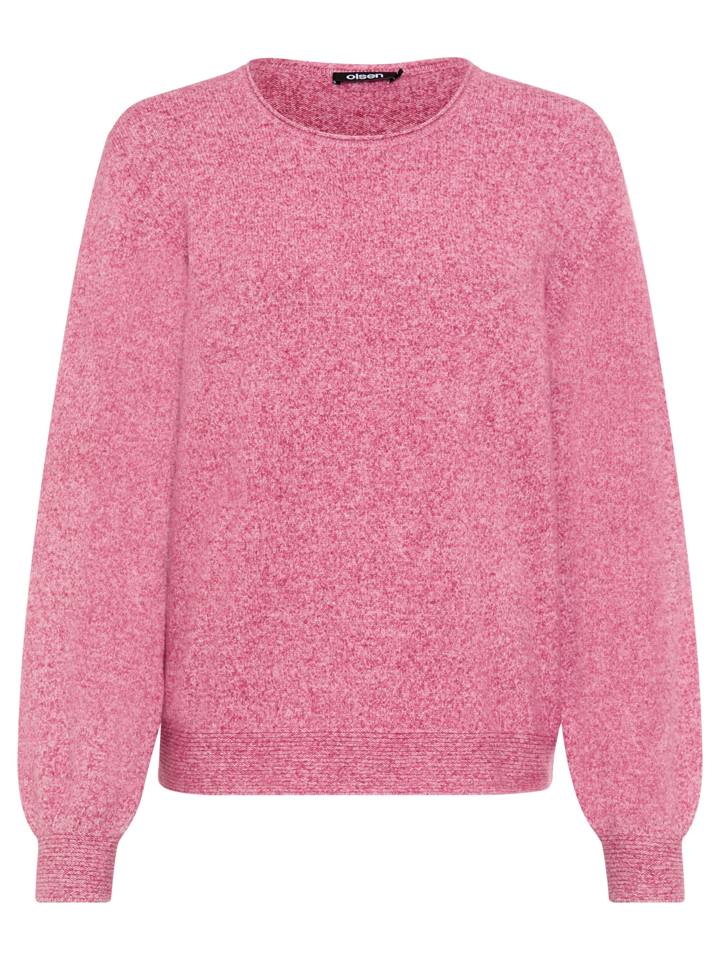 Olsen Strickpullover 'Henny' lockere Passform in Pink: Vorderseite