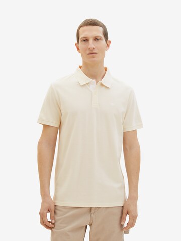 T-Shirt TOM TAILOR en beige : devant