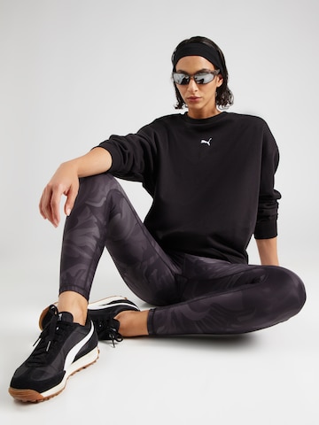 PUMA Skinny Sporthose in Schwarz