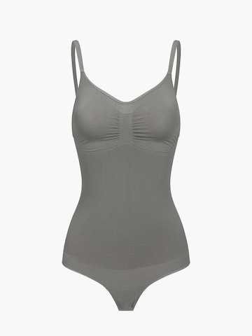 creamy Shapingbody 'Sculpting Shapewear mit String' in Grau: Vorderseite