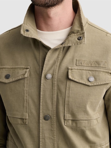 PME Legend Övergångsjacka 'Cargo sweat jacket with zipper closure' i grön