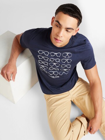 Michael Kors T-Shirt 'AVIATOR HISTORY' in Blau