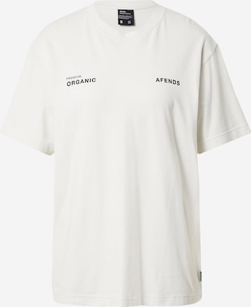 Afends - Camisa 'Boundary' em branco: frente