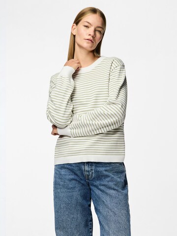 Pull-over 'PCPhilippa' PIECES en blanc : devant