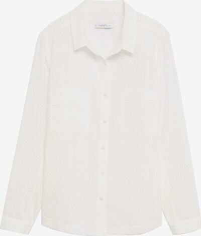 VIOLETA by Mango Bluse 'PLANA7' in naturweiß, Produktansicht