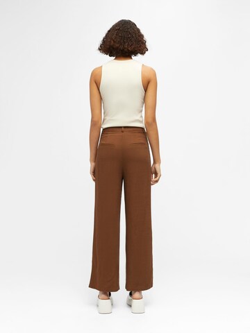 Wide Leg Pantalon à pince 'Panda' OBJECT en marron