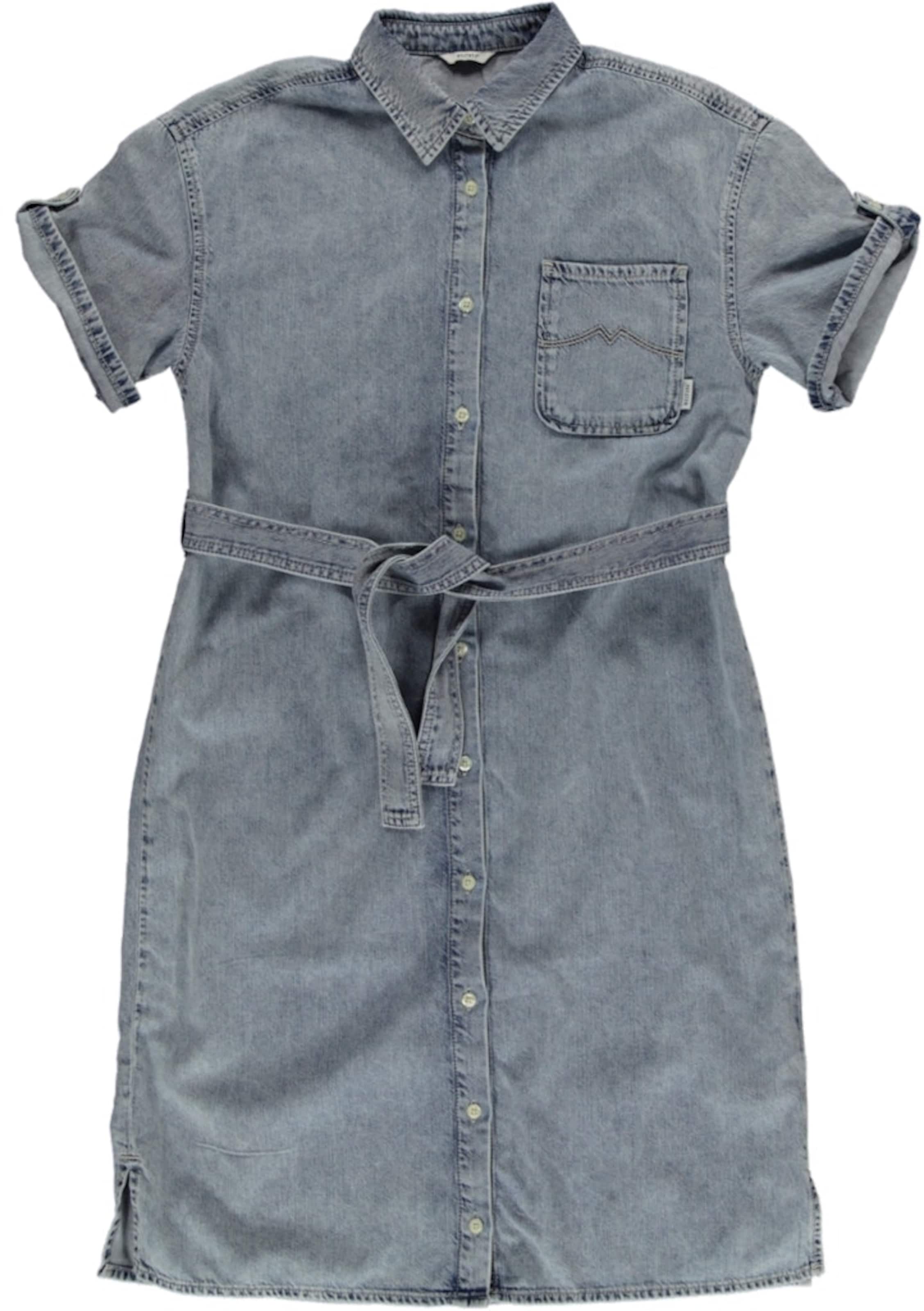 MUSTANG Košilové šaty 'CAMILLA' – modrá: přední strana