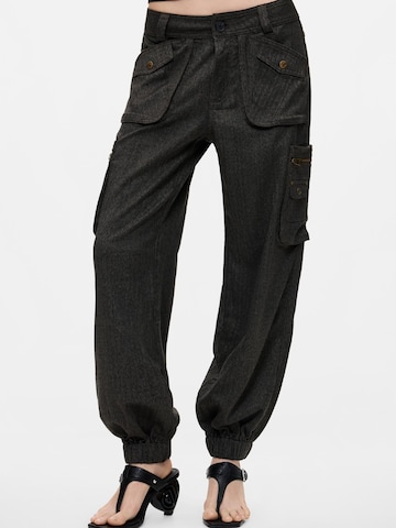 Desigual Конический (Tapered) Брюки-карго в Черный: спереди