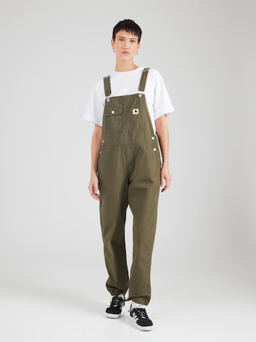 Loosefit Salopette 'Harlington' Carhartt WIP en vert : devant