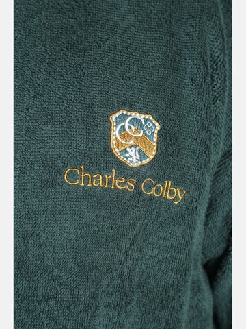 Charles Colby Long Bathrobe in Green