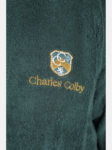 Peignoir long Charles Colby en vert
