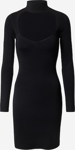 Gina Tricot Knitted dress 'Freya' in Black: front