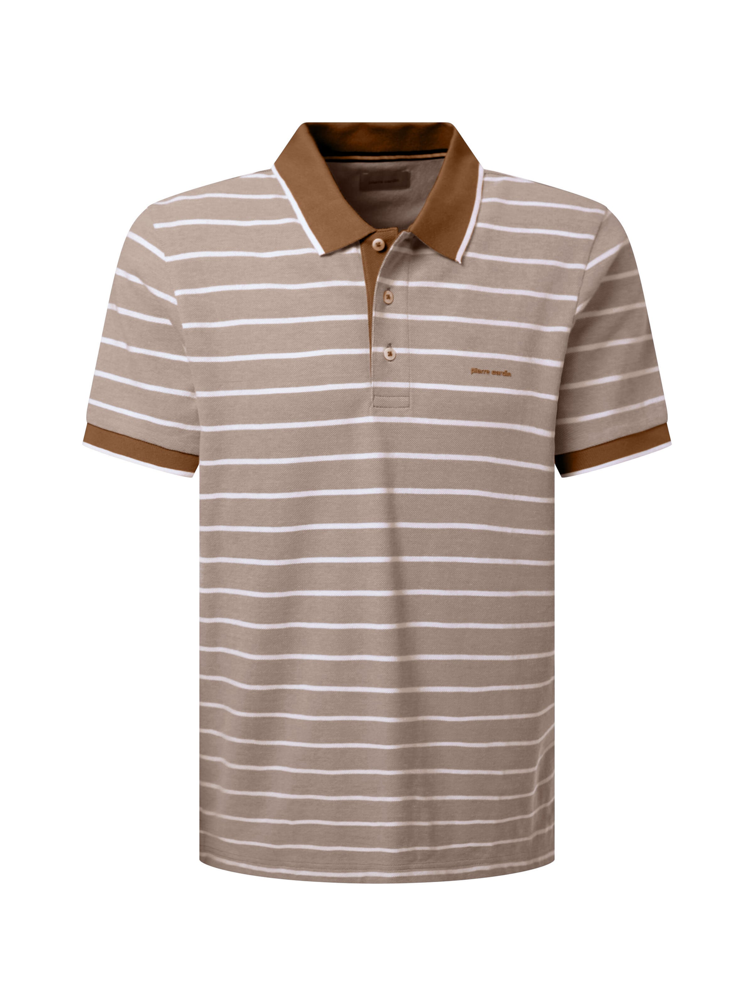 PIERRE CARDIN Shirt in Bruin: voorkant