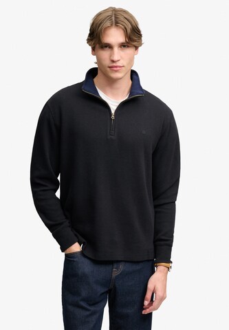 Superdry & CoSweater majica - crna boja: prednji dio